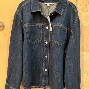 Chico's Indigo Denim Button-Front Shirt